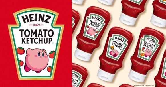 ハインツ「星のカービィ」限定ケチャップ、“トマト”テーマにカービィ