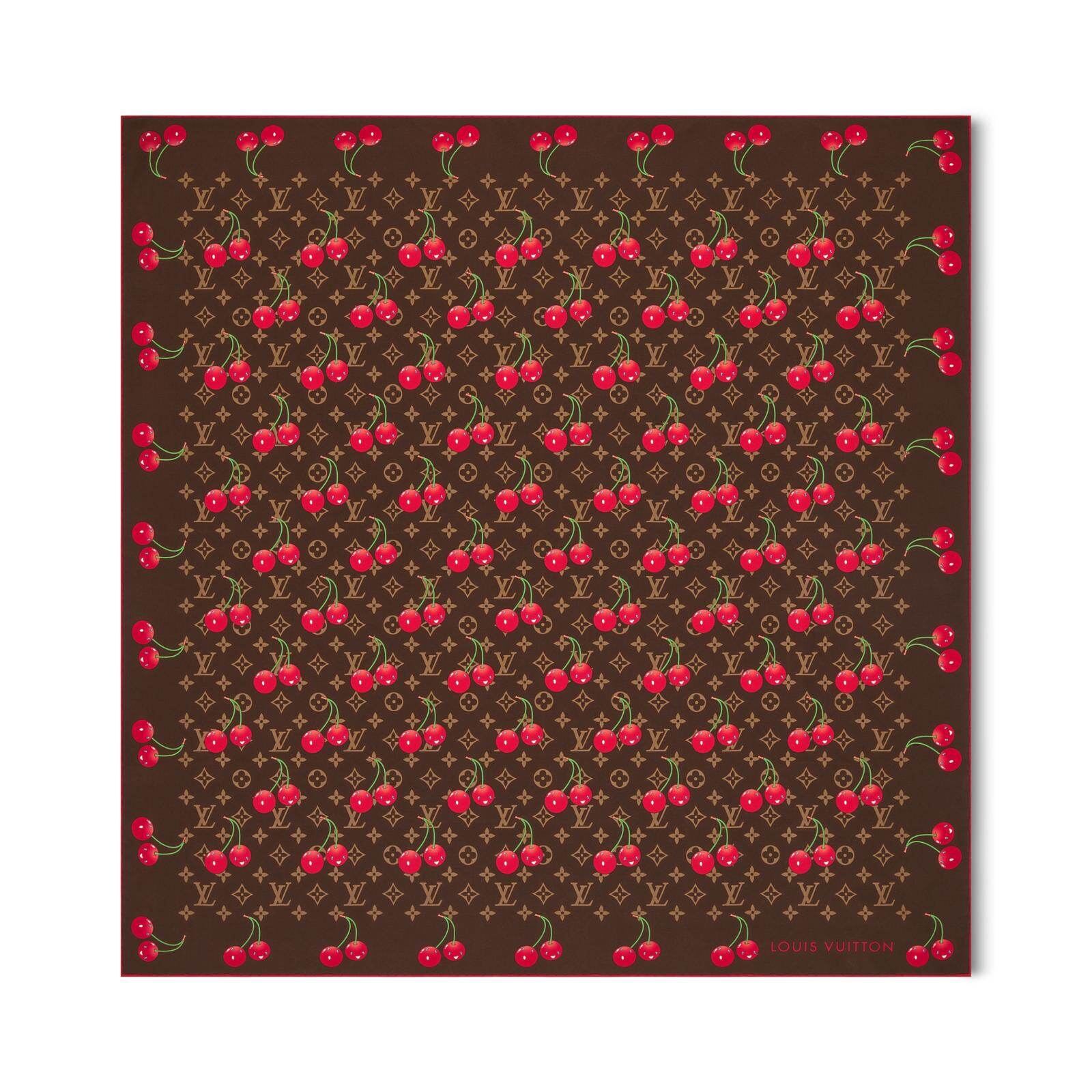 ルイ・ヴィトン × 村上隆“チェリー”を散りばめたサンダル、ふんわり