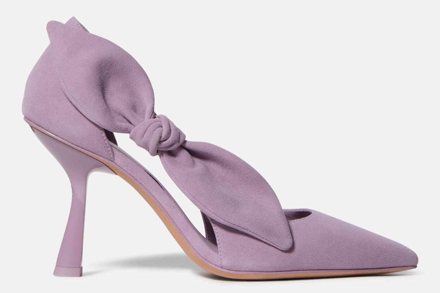 ケイト・スペード25年秋シューズ、大ぶりリボンのフラットパンプスや