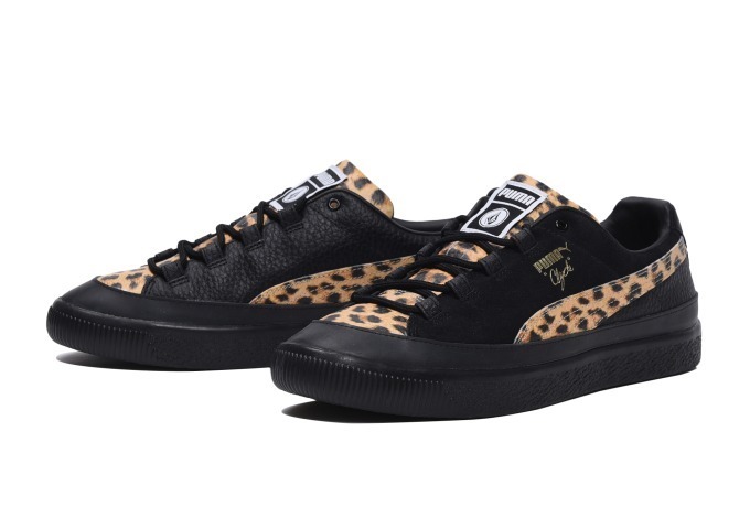 プーマ×ボルコム×ビリーズのコラボレーションスニーカー、レオパード柄