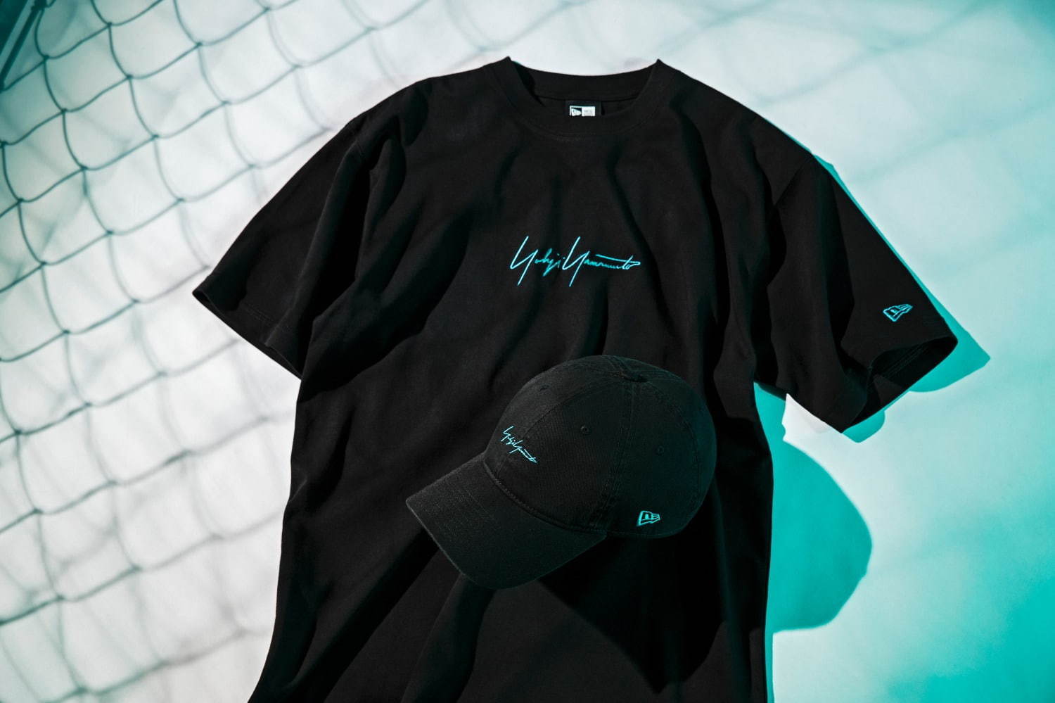 ヨウジヤマモト×ニューエラ「イエロー/ブルー/オレンジ」刺繍の