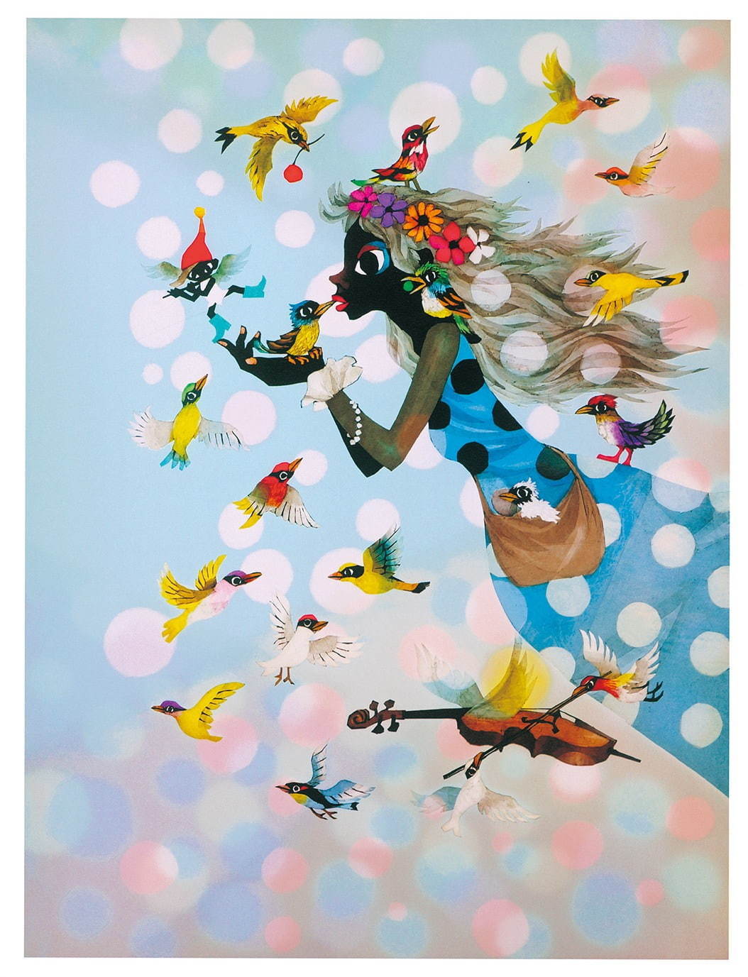 影絵作家・藤城清治の展覧会が大丸梅田店で、光と影を使った新作版画や