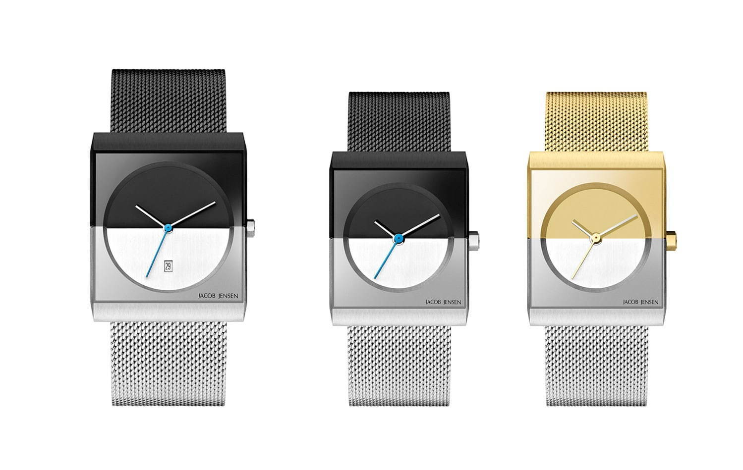 ヤコブ イェンセンの腕時計「クラシックシリーズ」メッシュストラップ