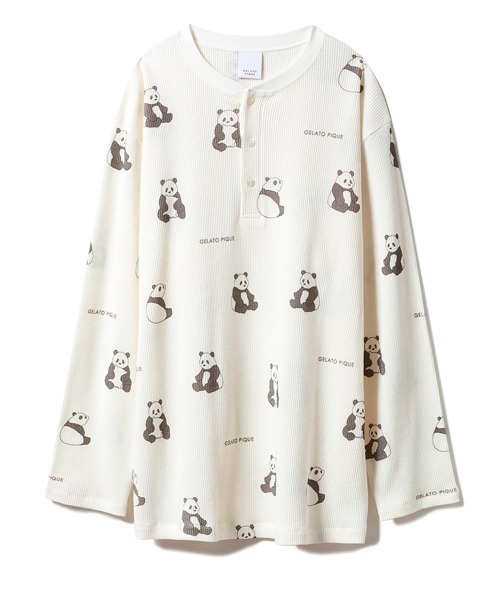 ジェラート ピケの「パンダ」ルームウェア“耳やしっぽ”付き