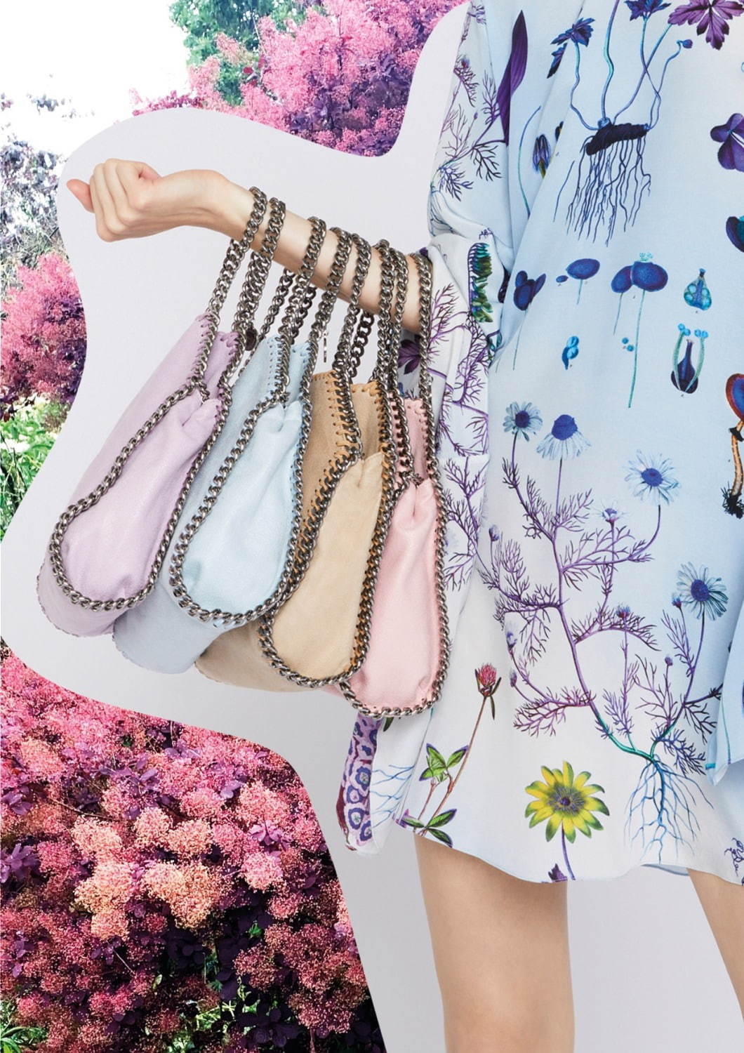 ステラ マッカートニー人気バッグ「ファラベラ」にボタニカル刺繍入り