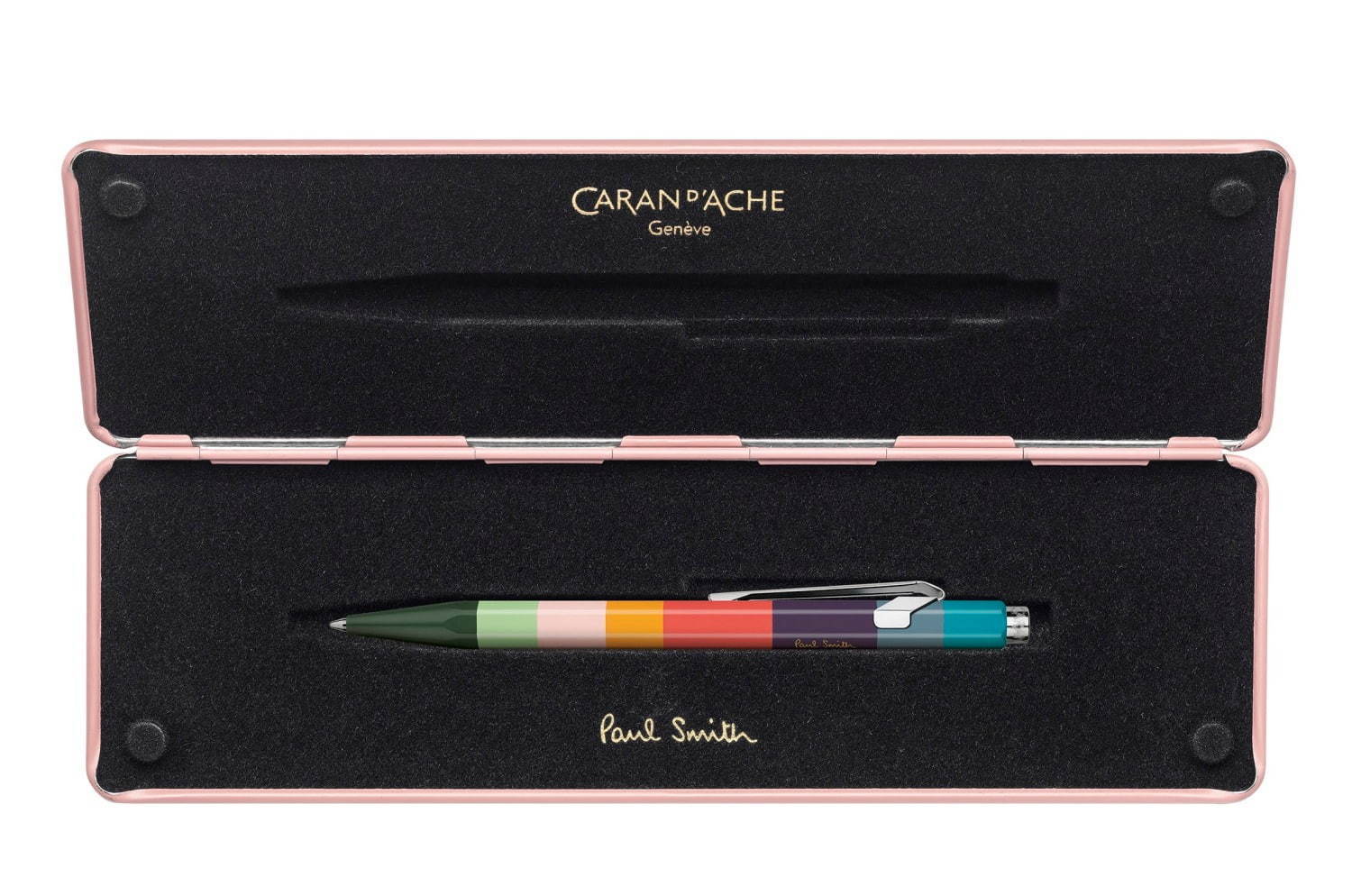 ポール・スミスの“カラフルストライプ”ボールペン、高級文房具カラン