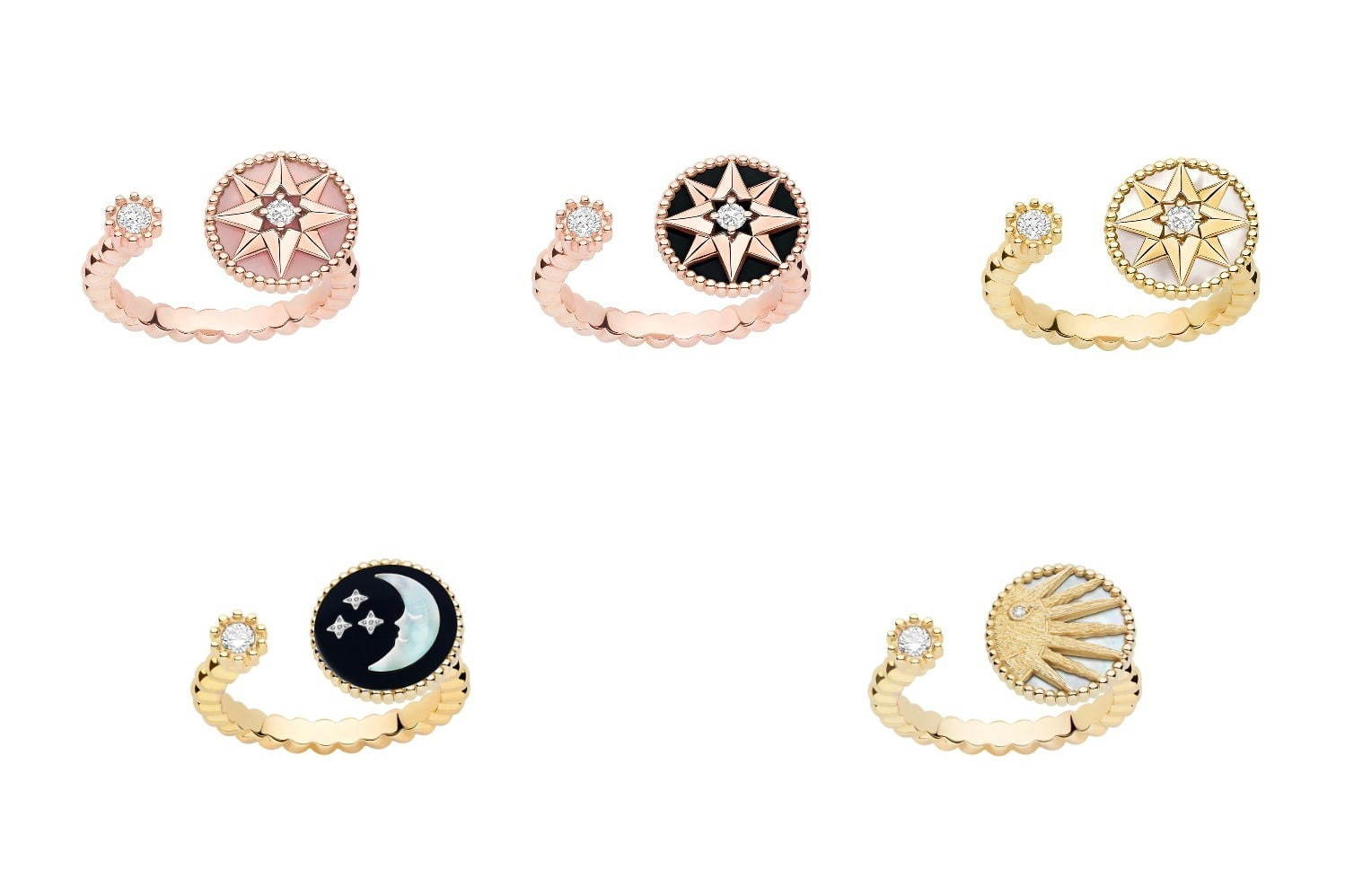 ディオールの“お守りリング”、星と薔薇「ローズ デ ヴァン」＆月と太陽