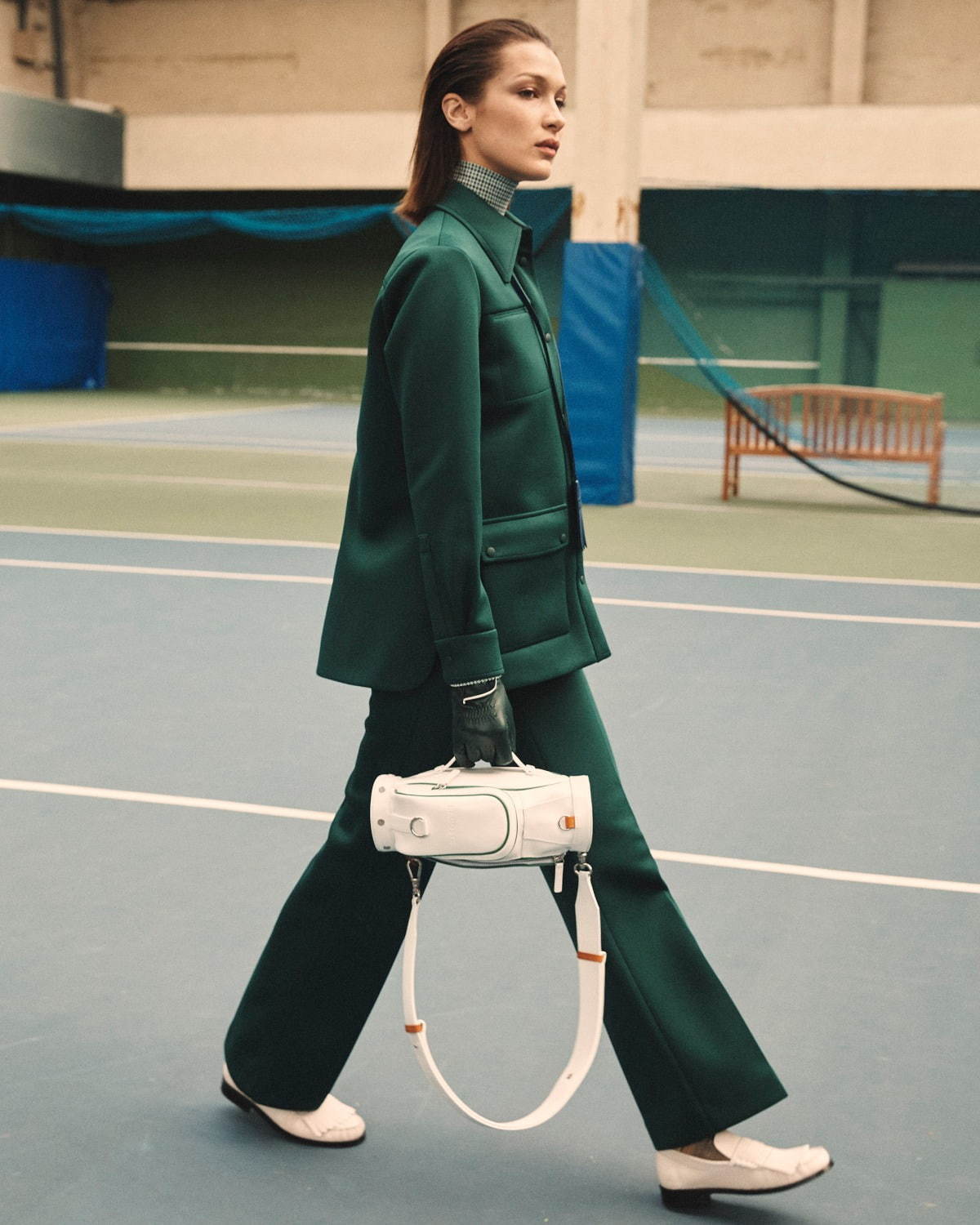 ラコステの新作ウェア - ワニの総柄シャツやアシンメトリーニット