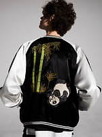 写真7/8｜マインデニム×ヒューマンメイド“パンダ刺繍”のスカジャン