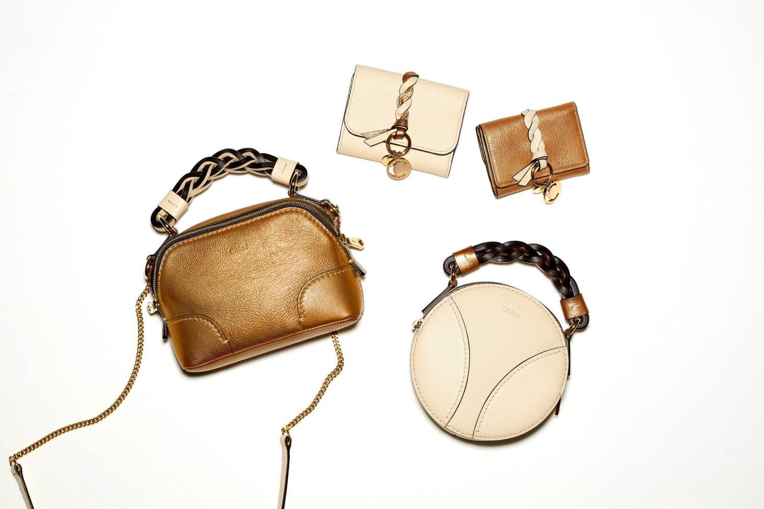 クロエの日本限定バッグ＆ウォレット、ローズゴールドの「ダリア」新作