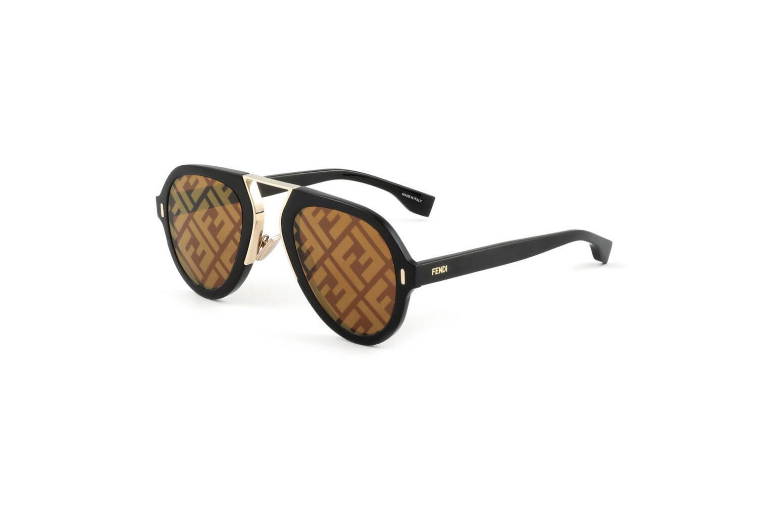 フェンディ“レンズ全面にFFロゴ”あしらった新作メンズサングラス、FF