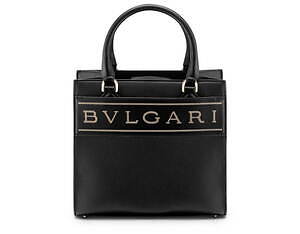 ブルガリの新作ロゴトートバッグ - カーフ＆キャンバス素材