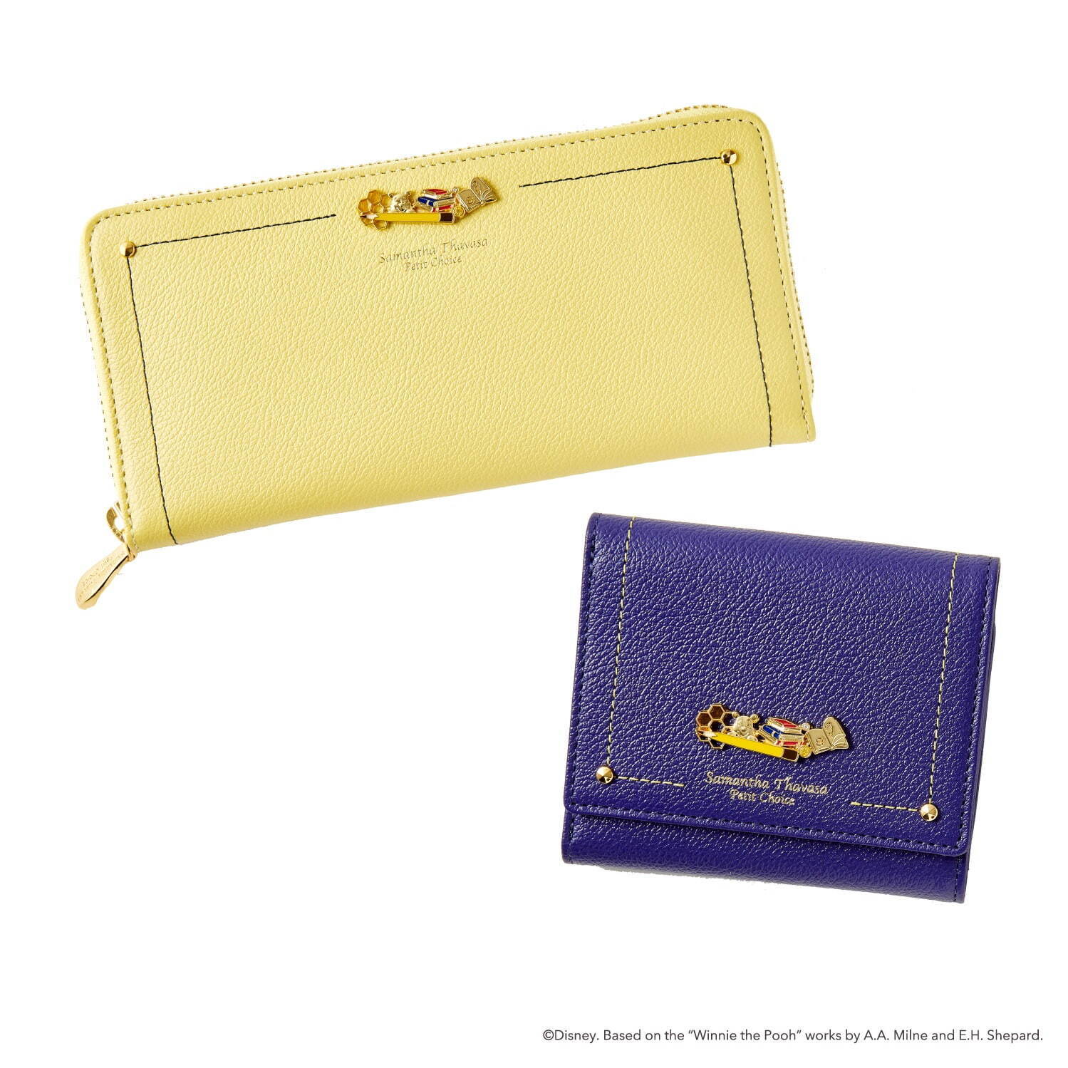 サマンサタバサプチチョイス、「くまのプーさん」長財布＆ブック型
