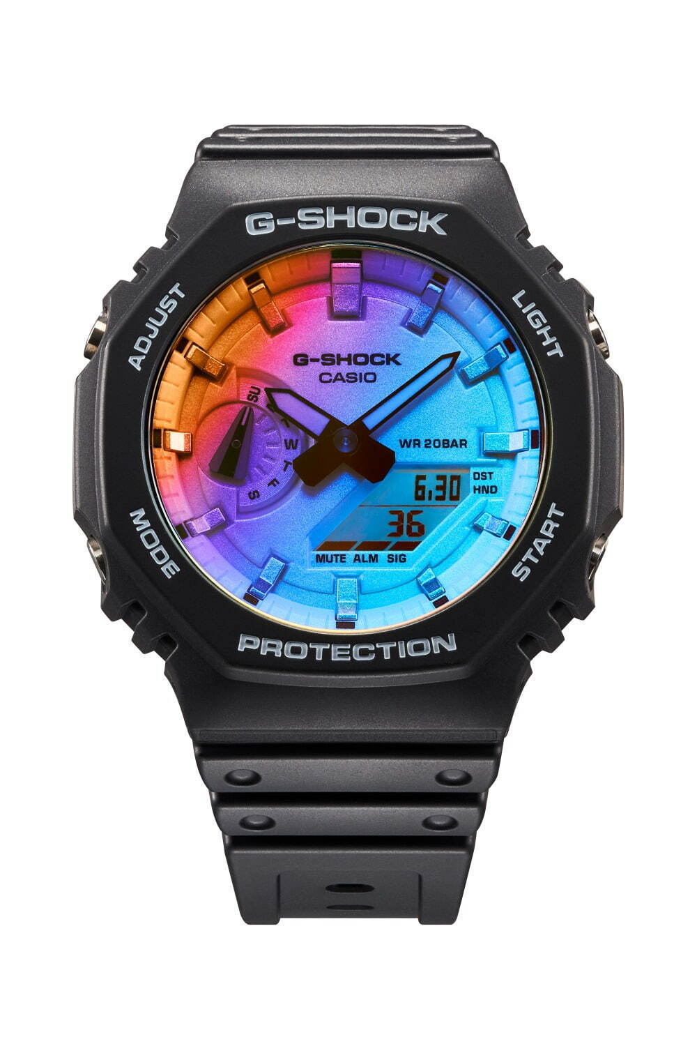 G-SHOCK、光を受けてレインボーに輝く新作シリーズ「イリデセント