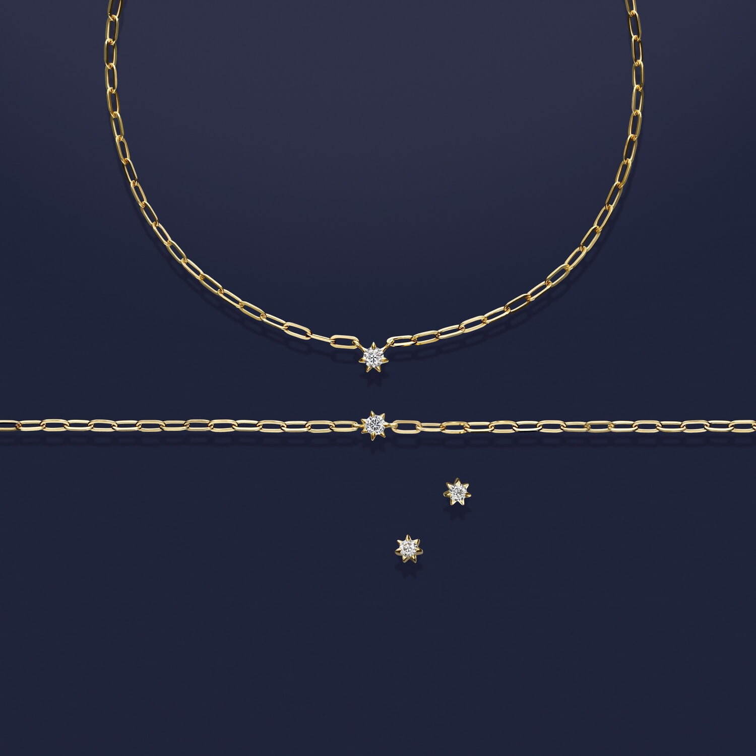 スタージュエリー22年クリスマス、幸せに導く“七角星”モチーフの