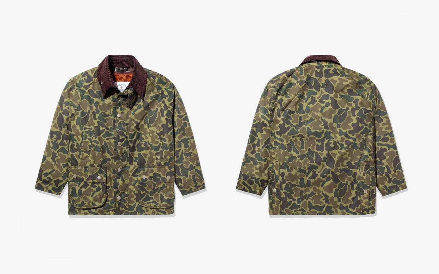 ノア×バブアー、カラフルなジャケット「60/40ビデイル」やカモ柄