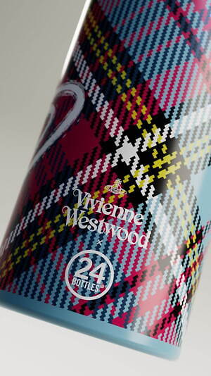 ヴィヴィアン・ウエストウッド“タータンチェック×オーブ”のステンレス