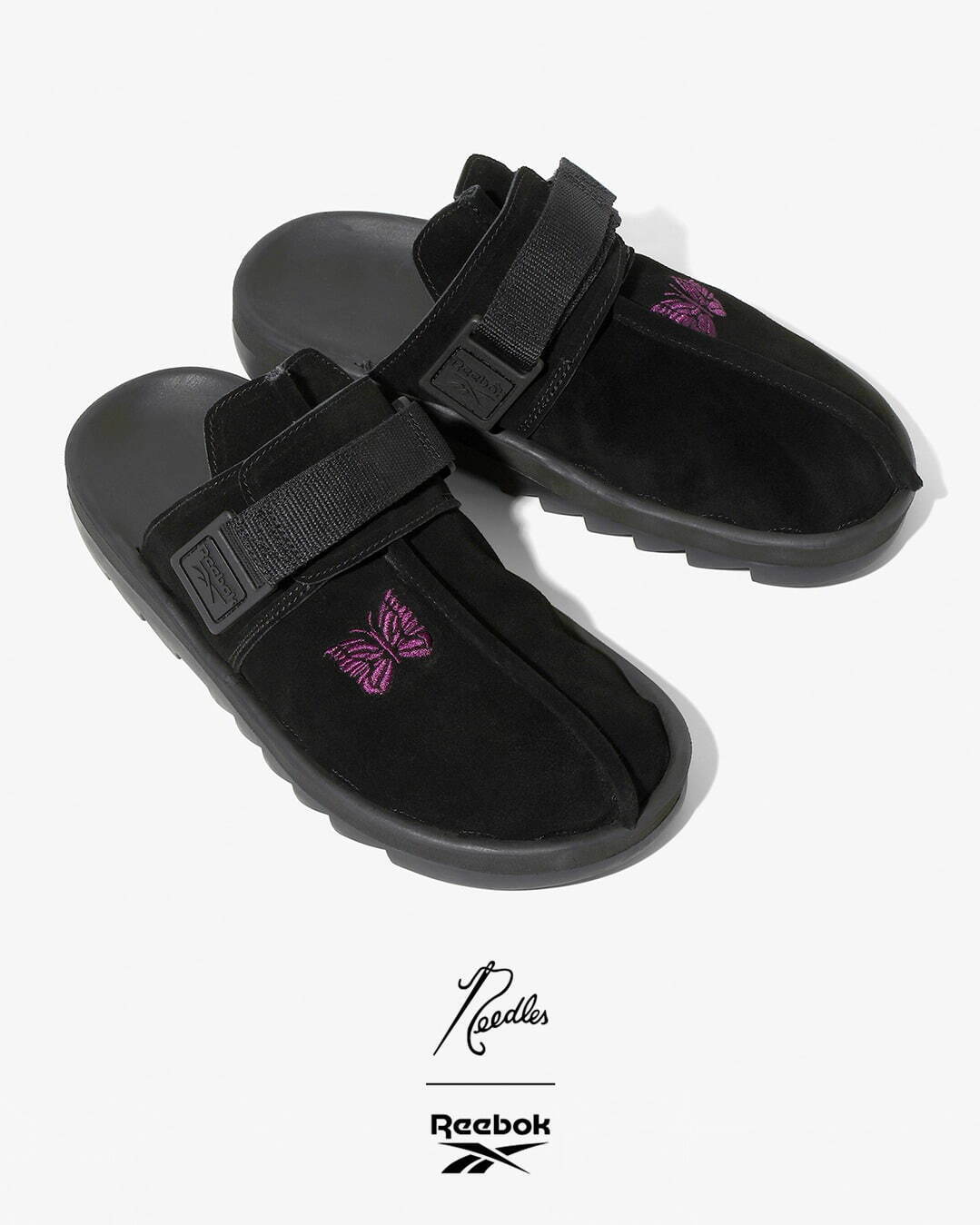 ニードルズ×リーボック“スライドタイプ”のコラボサンダル「ビート
