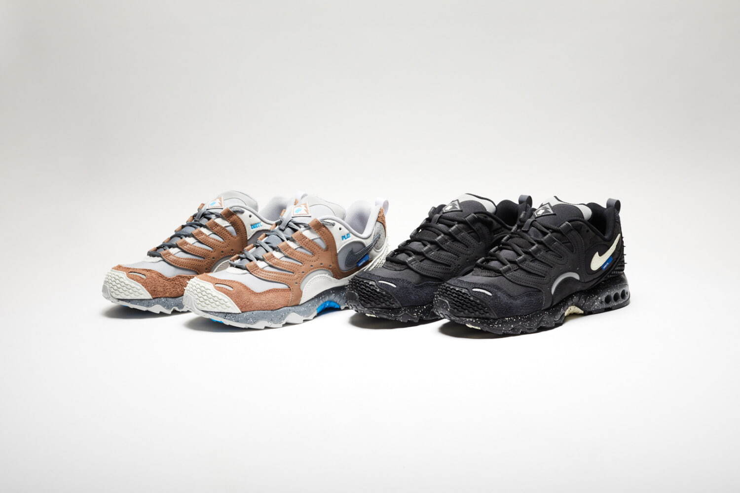 ナイキ×アンディフィーテッド「エア テラ フマラ」スニーカー、異素材