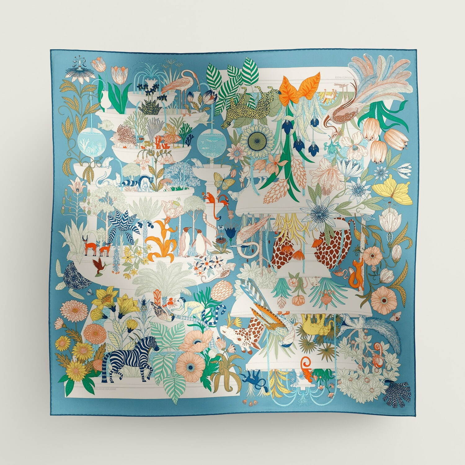 エルメスのスカーフ「カレ 90」2024年春の新作、“絡み合う馬具”や“恋の