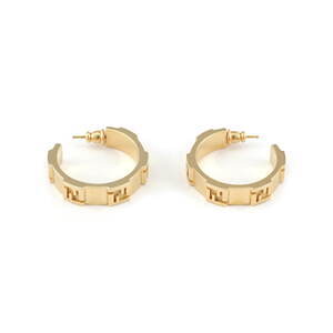 フェンディ「FF」ロゴを再解釈したジュエリー、ブラックエナメル