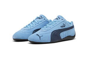 プーマ「スピードキャット」スニーカー、ブルー＆ブラウンの