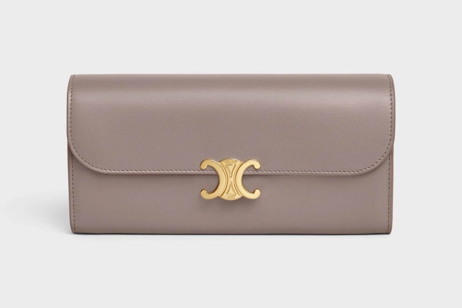 セリーヌ24年冬ウィメンズ財布、「トリオンフ」フラップ財布や