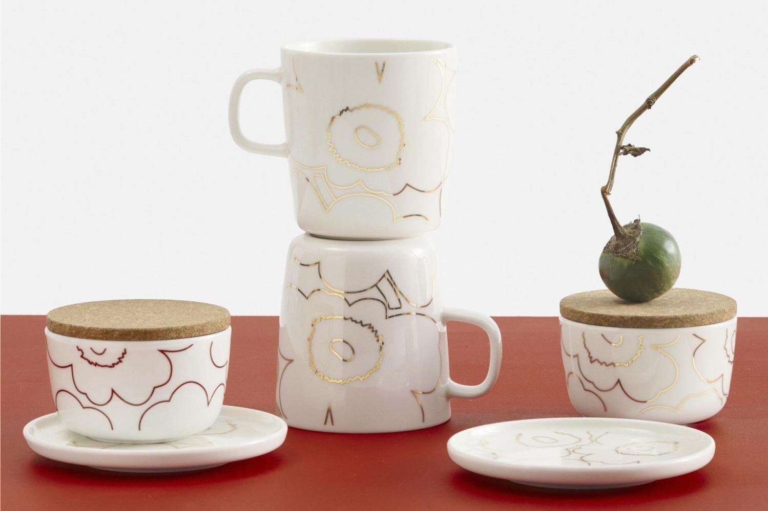 マリメッコのクリスマス「ウニッコ」雑貨、メタリックゴールドの