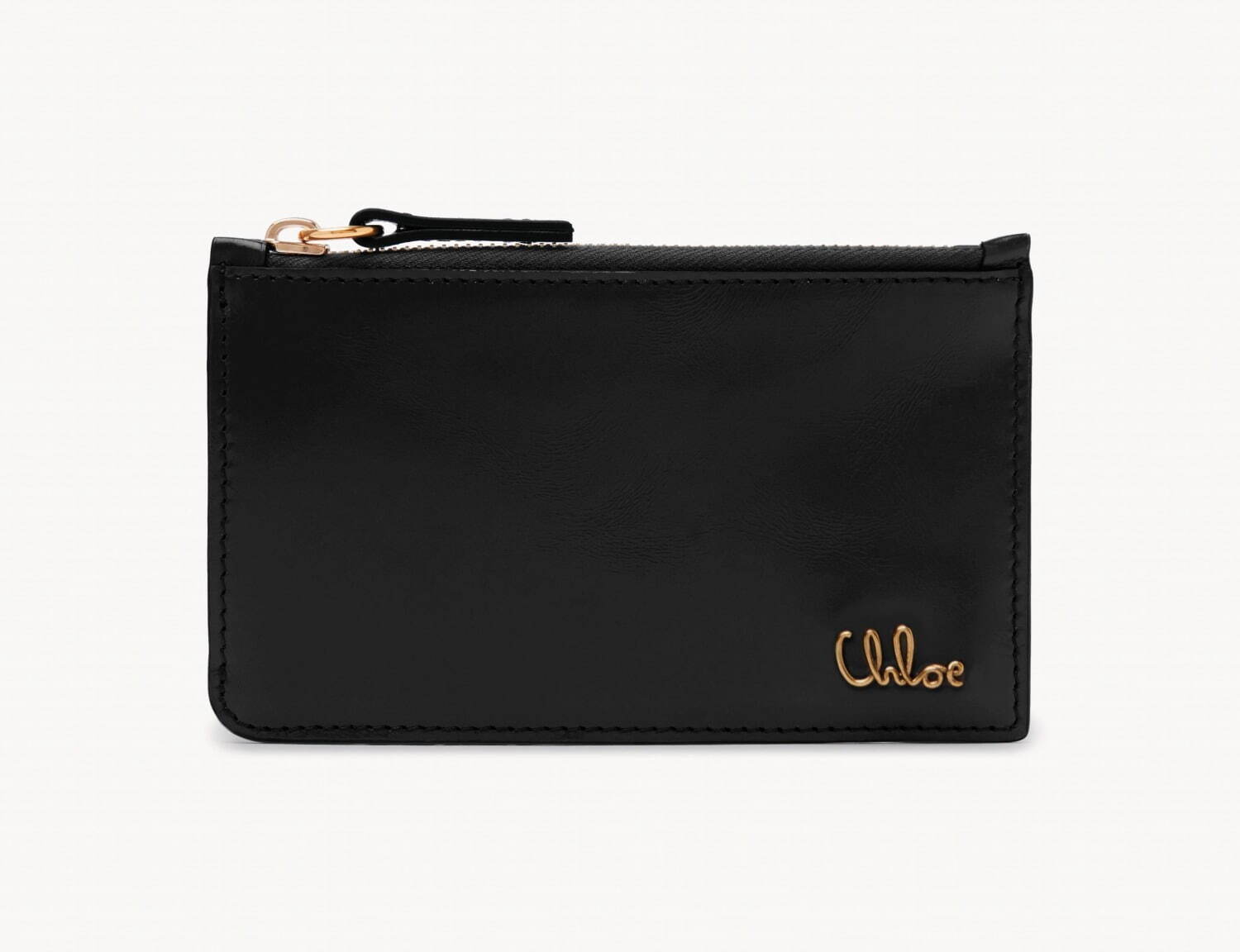 クロエのウィメンズレザーグッズ、“メタルロゴ”きらめくミニ財布