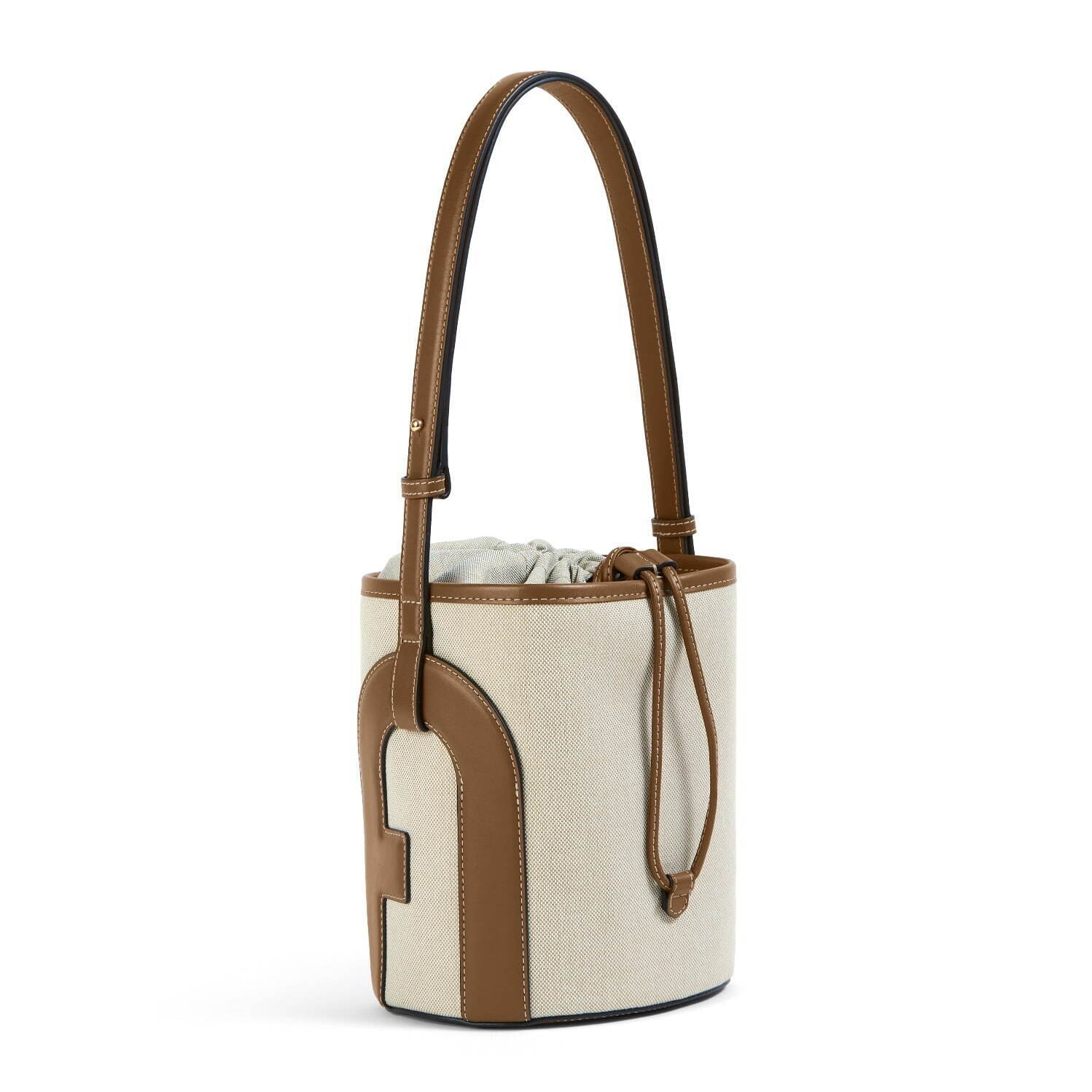 フルラ25年春夏、キャンバス×レザーのバケットバッグやメタル輝く