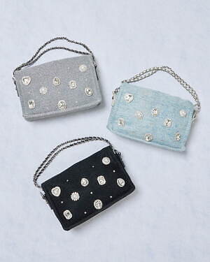 ダイアナ“大粒ビジュー”煌めくパンプス＆チェーンバッグ、ハート型や