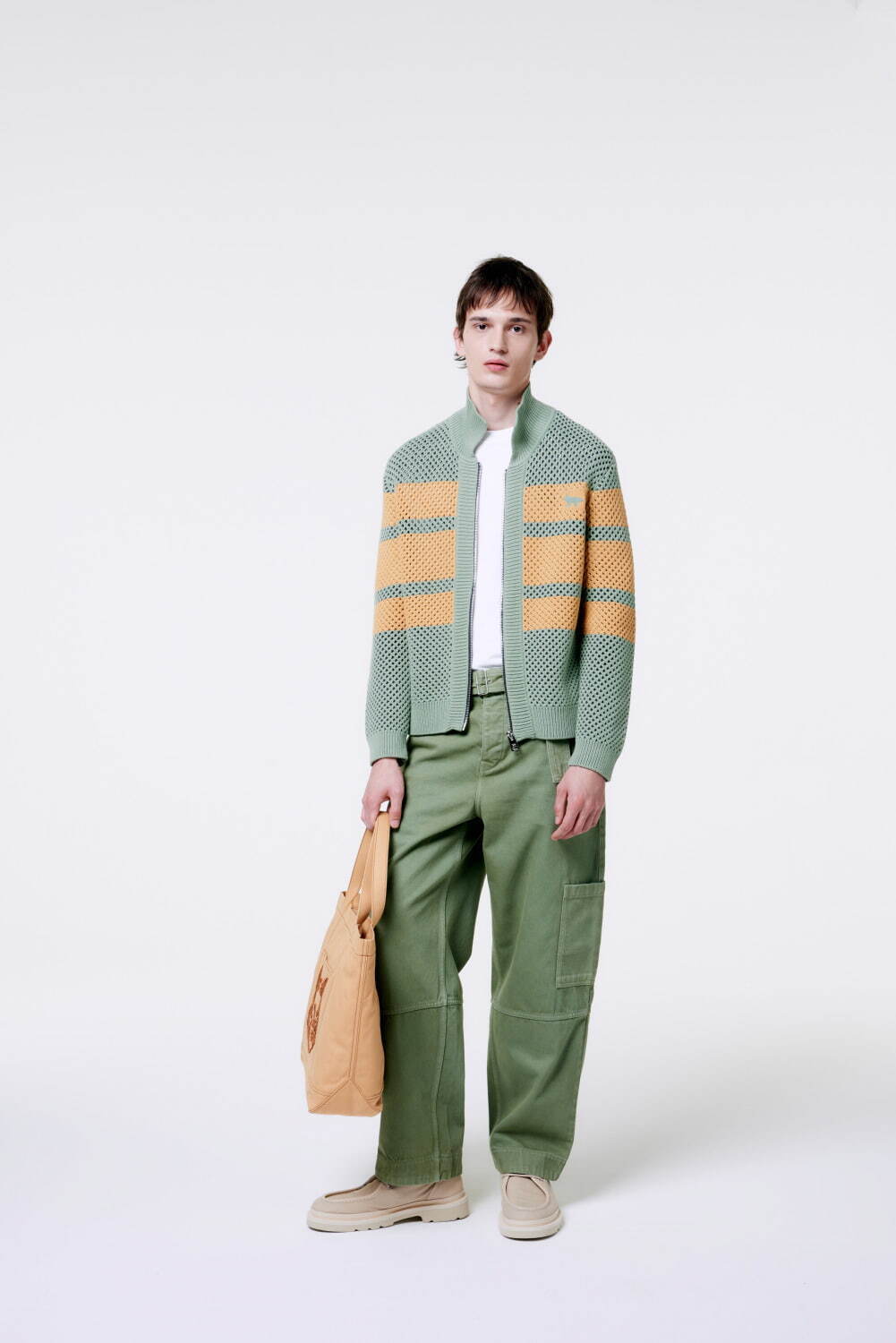 メゾン キツネ2025年春夏メンズコレクション - 軽快なフレッピー