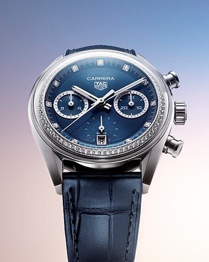 タグ・ホイヤー“ダイヤモンド煌めく”腕時計「カレラ クロノグラフ