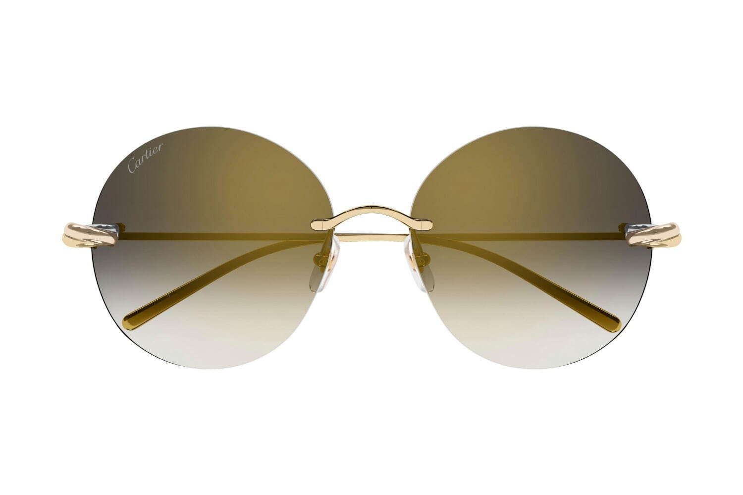 カルティエ「トリニティ」の3連オーナメント配した24年春夏サングラス