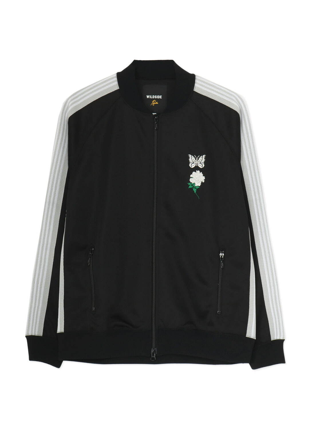 ワイルドサイド ヨウジヤマモト×ニードルズ、“蝶と牡丹”刺繍入り