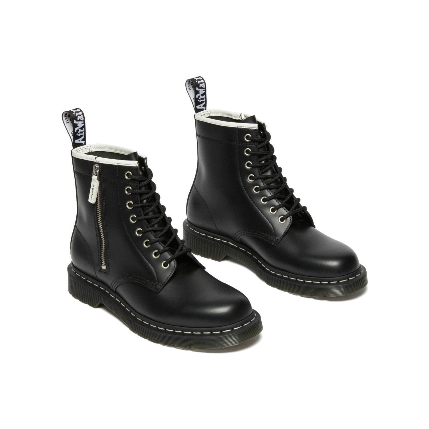 Dr.Martens JADON WS UK6 黒 男女可 厚底 白ステッチ - 日本