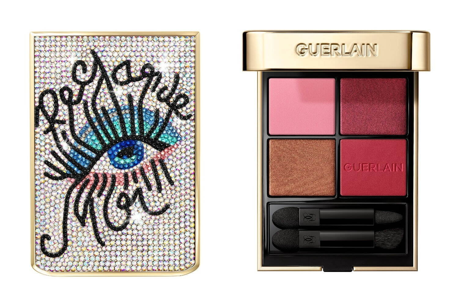 ゲラン24年クリスマスコスメ、“ラインストーン煌めく”限定アイシャドウ