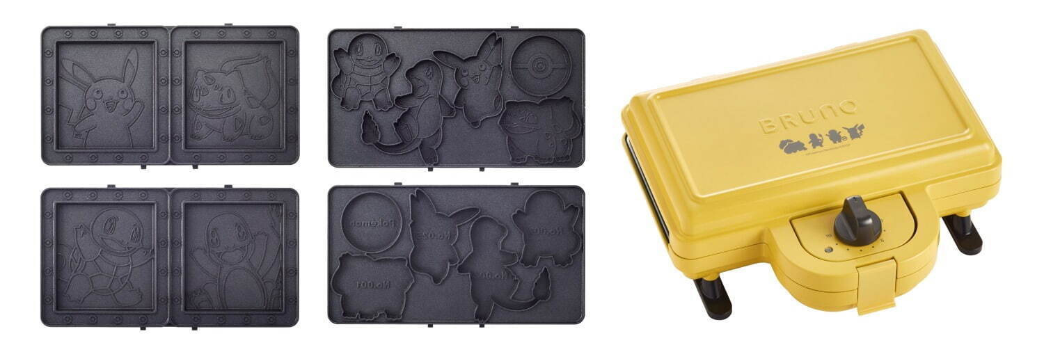 ブルーノからポケモンの新作ホットサンドメーカー、初代御三家