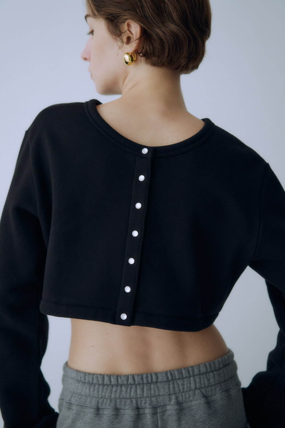 アニエスベー×アダム エ ロペのカーディガン、裏起毛の2WAY＆着こなし