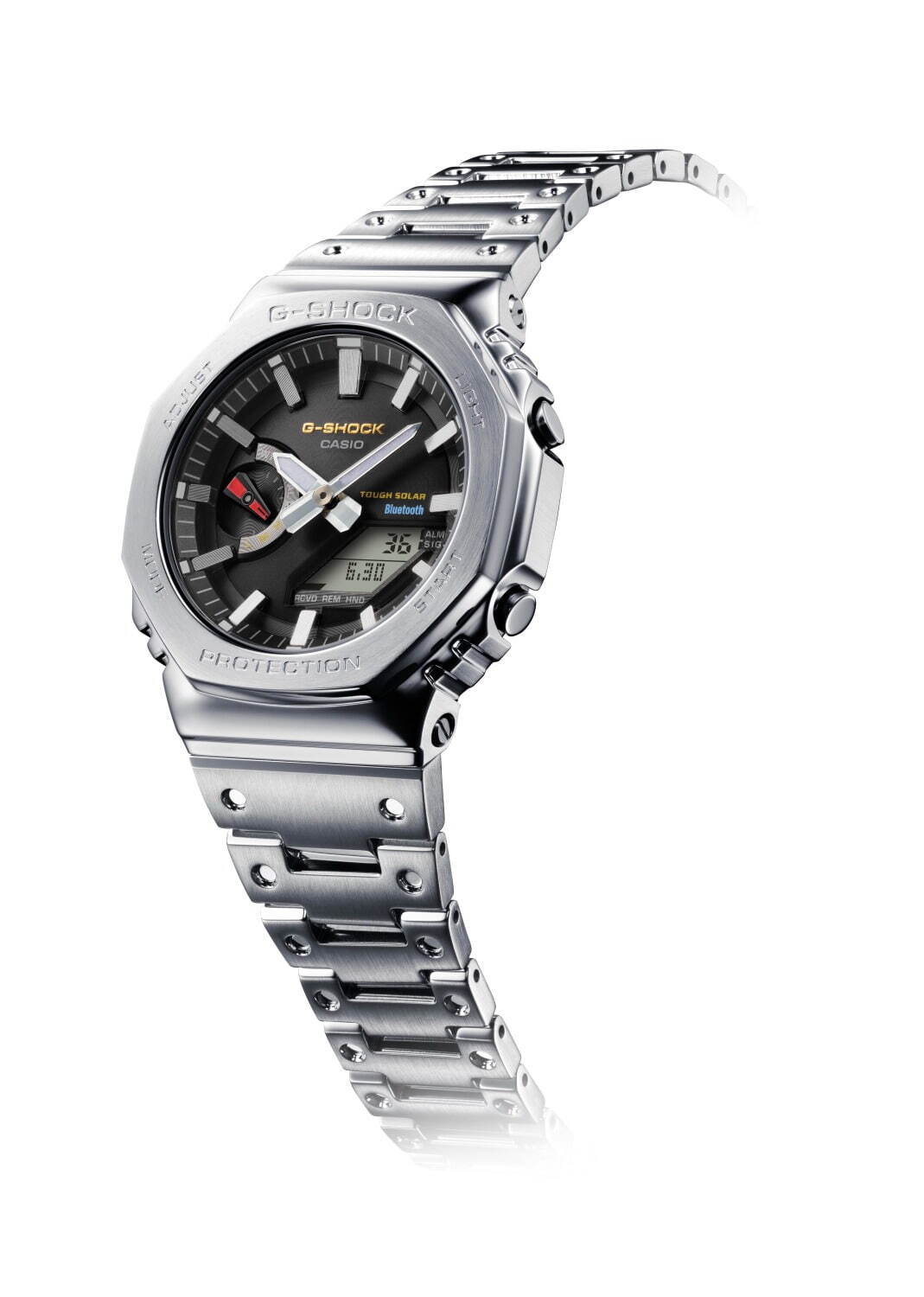 G-SHOCKフルメタル腕時計「GMW-B5000」赤青黄色の初代モデルカラーで