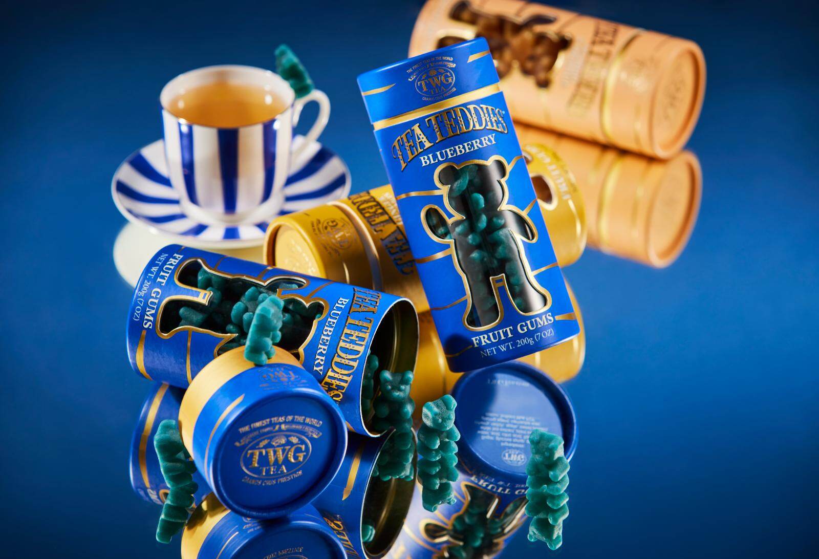 写真10/15｜TWG Tea「テディベア型」フルーツグミ、お湯に入れると