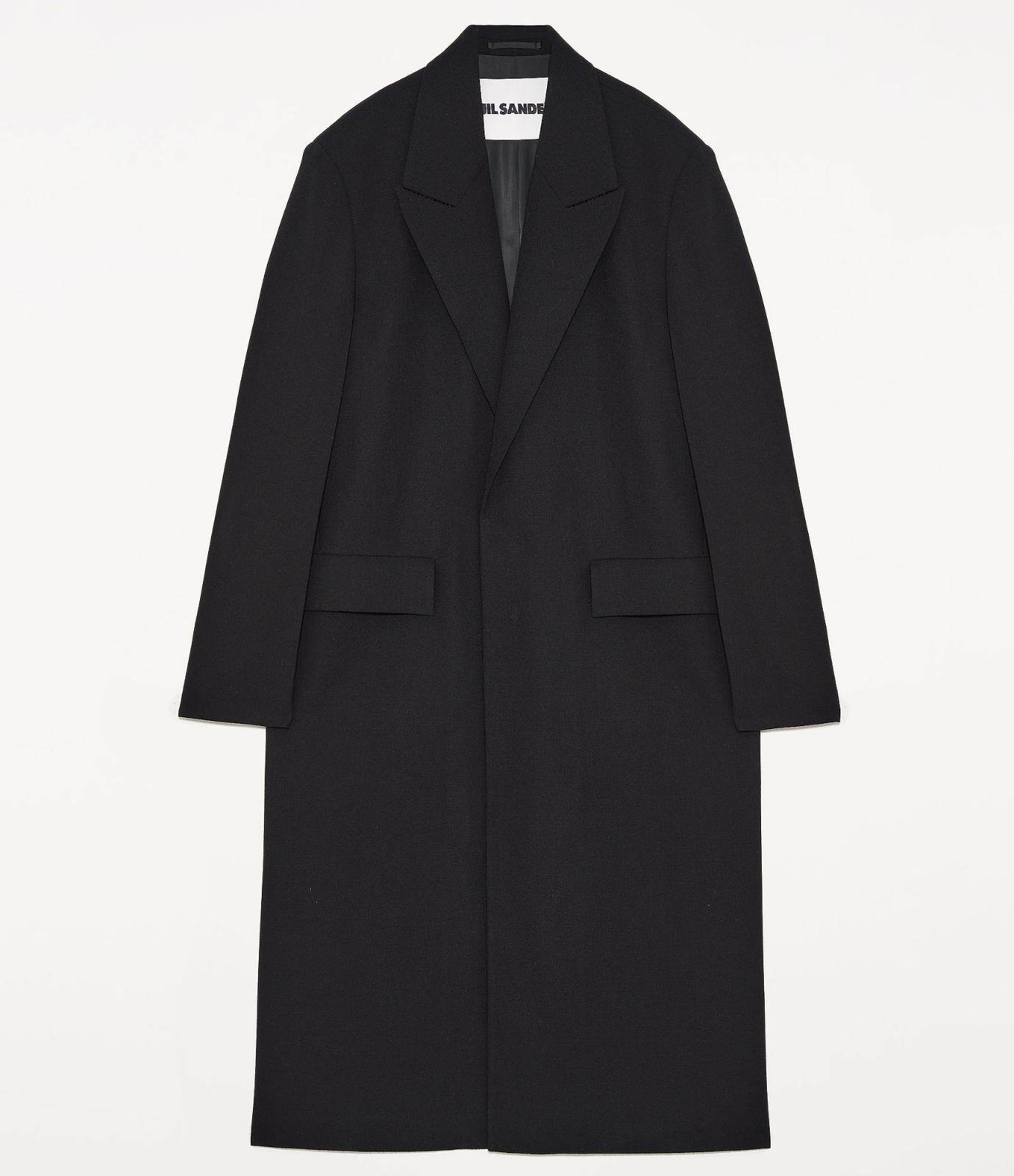 ジル サンダーのメンズアウター、柔らかなメリノのロングコート