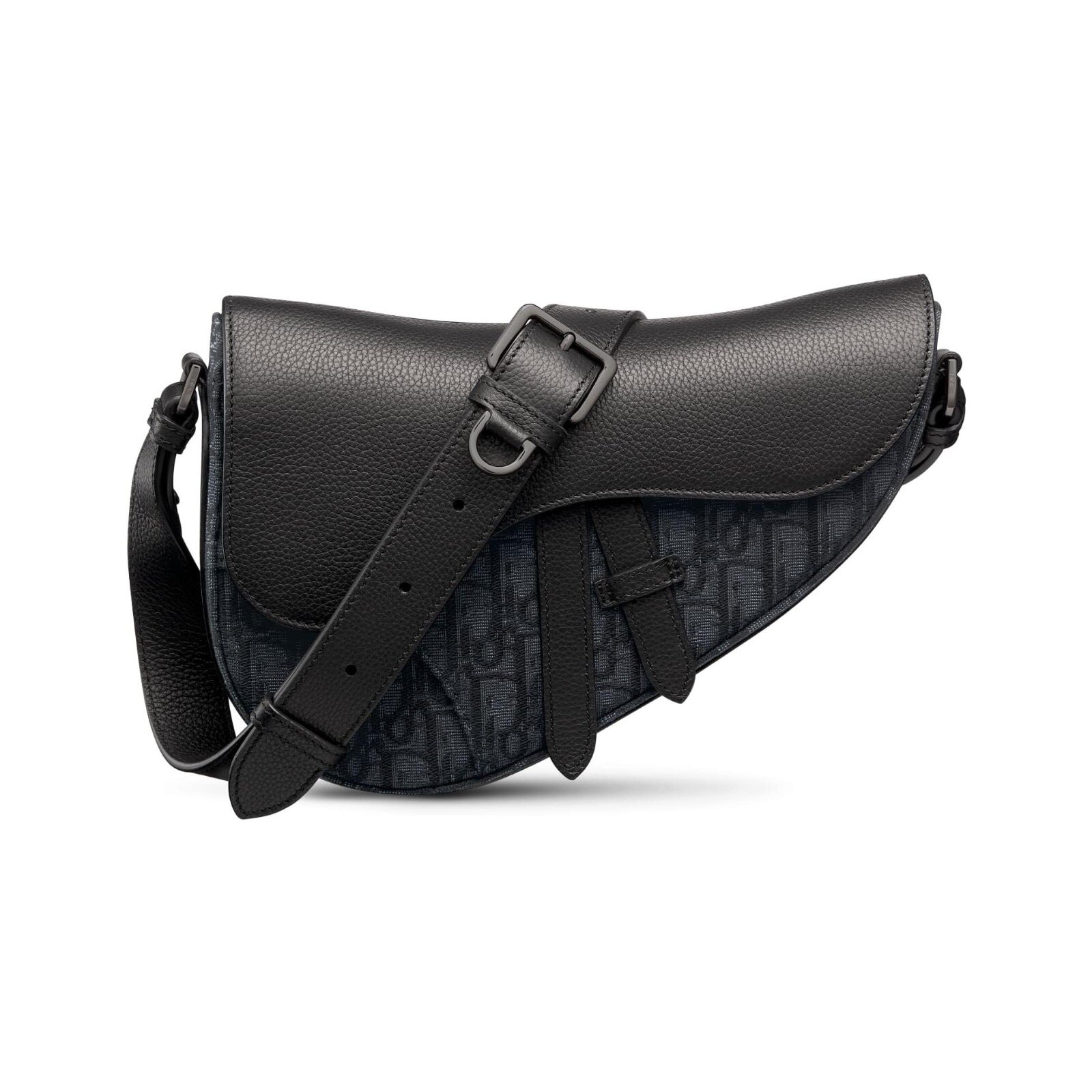 ディオール「サドル」バッグに2WAY仕様の新作、洗練ブラックレザー