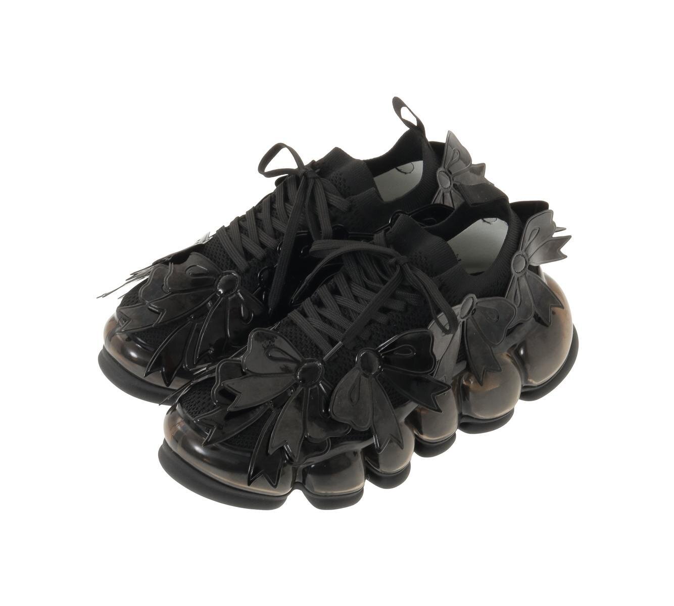 キャンディ ストリッパー“リボンだらけの”ぷっくり厚底スニーカー