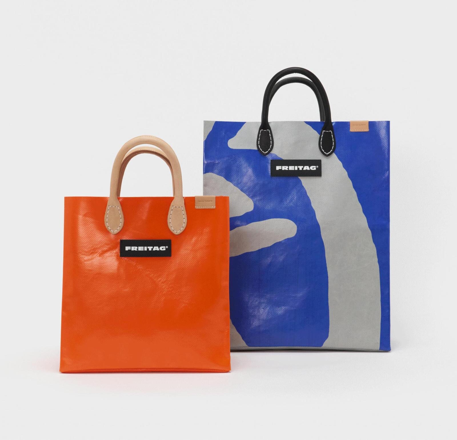 エンダースキーマとフライターグの“一点もの”バッグ、柄が異なるタープ