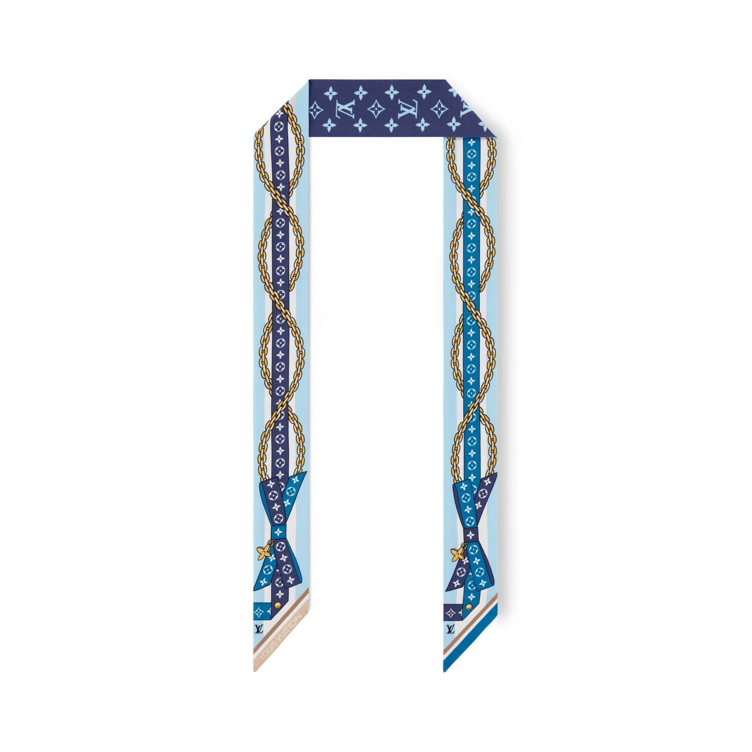 ルイ・ヴィトン“植物園＆本棚”モチーフのシルクスカーフ、ヘア