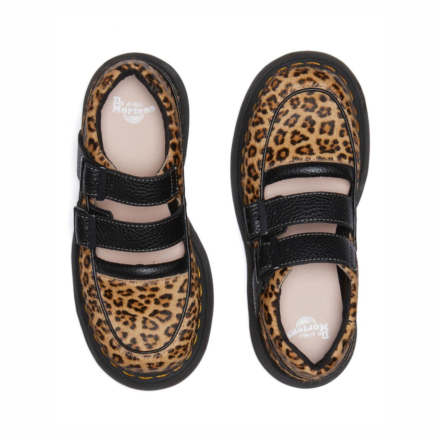 ドクターマーチン“レオパード柄”の厚底5ホールシューズ＆メリー
