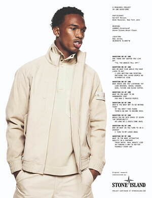 ストーンアイランド“スエード調”人工皮革アルカンターラのジャケットや