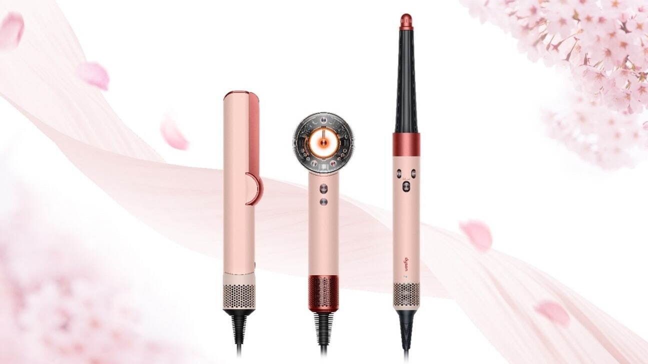 ダイソン「さくらチェリー」のヘアケア、“日本の桜”着想まっすぐ髪へ