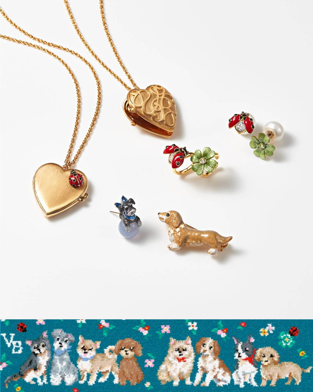 ヴァンドームブティック×フェイラー、“犬やてんとう虫”モチーフの